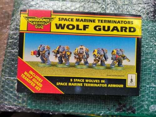 Warhammer 40k 2nd Edition Vintage Space Wolve Wolf Guard Terminator/ New In Box - Afbeelding 1 van 4