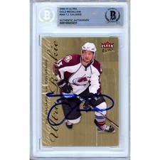 TJ Galiardi Signed 2009 10 Fleer Ultra Gold Medallion #244 Beckett BAS Auto