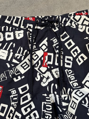 Big Dogs Trunks Swim Mens XL Dogs Geometric Beach All Over Print Lined - Picture 4 of 13