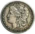 1891 CC CARSON CITY MORGAN SILVER DOLLAR $1 CIRCULATED COIN