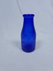 Vintage Colbot Blue Pint Glass Jar “Property Of Liberty Milk Co.” Buffalo, NY