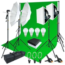 LINCO Lincostore Photo Video Studio Light Kit AM174 - Including 3 Color 5x10f...