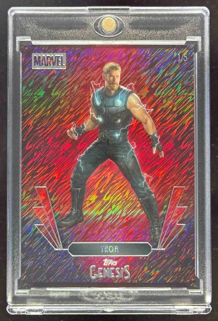2025 Topps Disney Genesis Red Shimmer #84 Thor /5