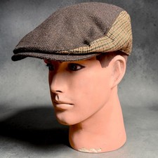 Wonderful Fashion Wool Blend Newsboy Flat Cap Herringbone One Size NWT Gray