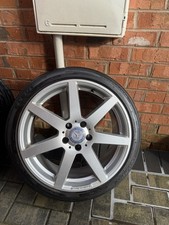Mercedes 18” Alloy Wheels AMG C Class E Class 7 Spoke 5x112 Genuine W204 Set
