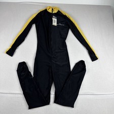 New Neosport Womens Full Body Black Yellow Wetsuit Medium Scuba Dive Snorkel