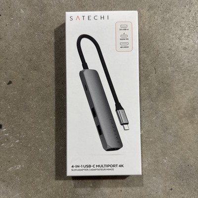 Satechi 4-IN-1 USB-C Slim Multiport with 4K - Space Gray