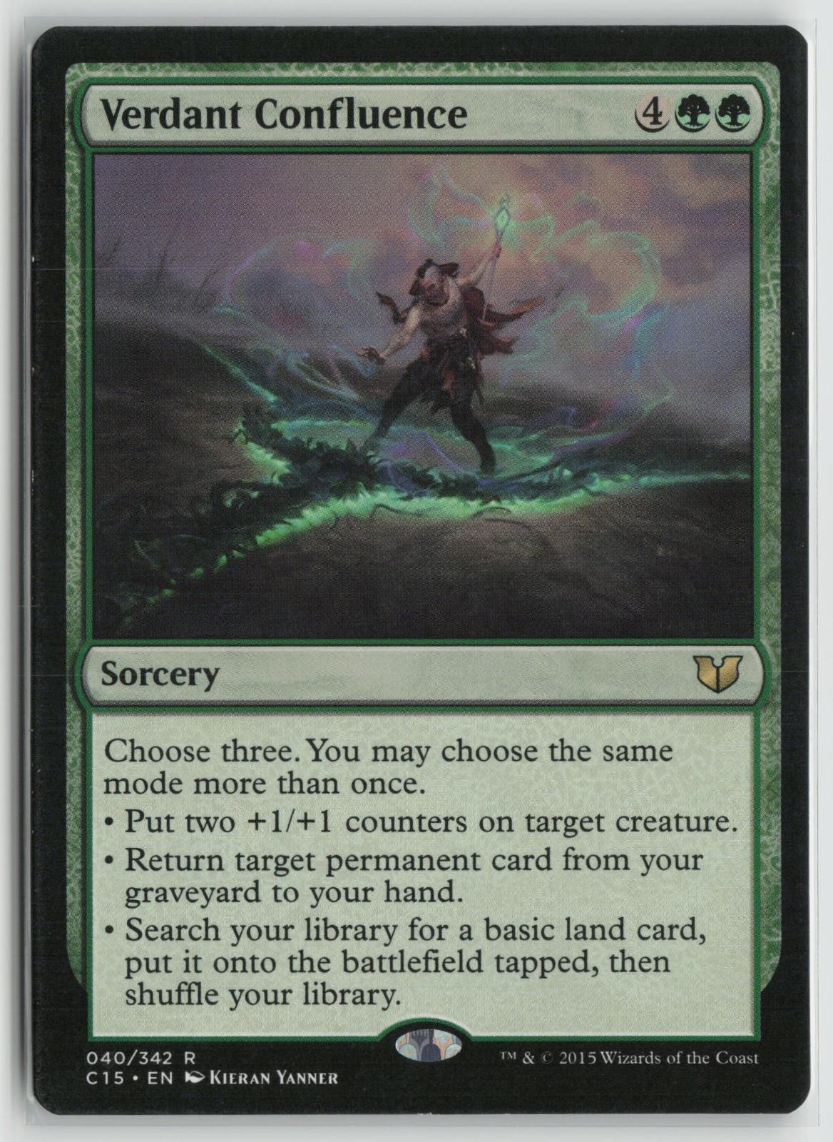 Verdant Confluence Lightly Played 40 Commander 2015 Magic: The Gathering