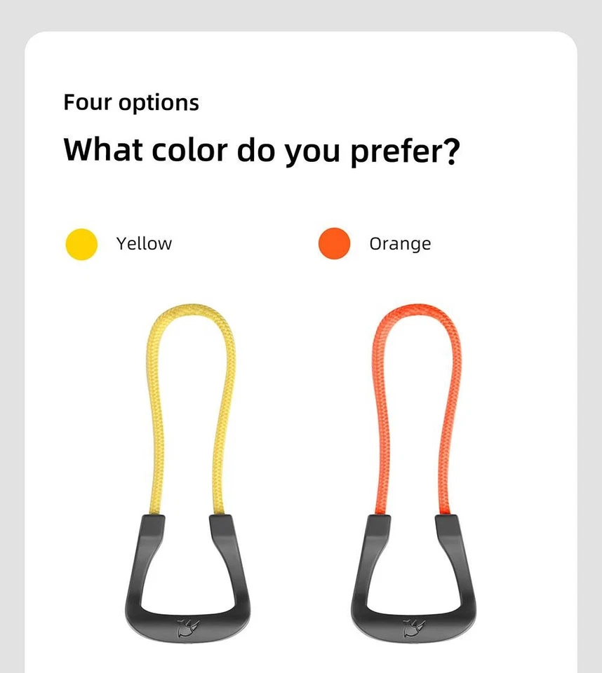 Tirador de Cremallera Anillo Repuesto Motocicleta Bicicleta Bolsas Rhinowalk 2-20 piezas 4 Colores Foto 2 de 4