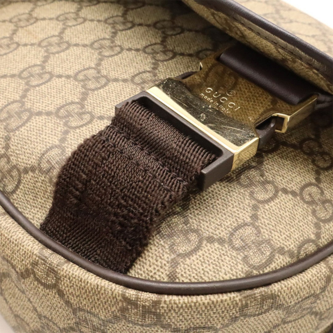 GUCCI GG Supreme Shoulder Bag Crossbody Beige PVC Leather Used thumbnail 8