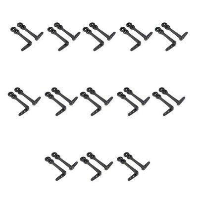 Renovators Supply Black Stair Carpet Runner Holder Clips Decorative Solid Alu...