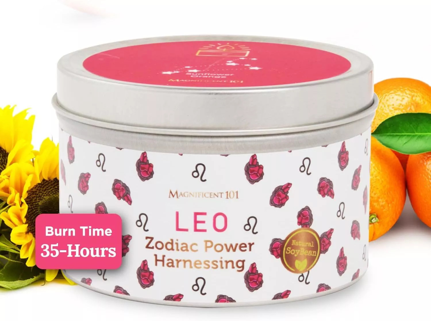 Великолепная свеча для использования энергии 101 Знака Зодиака Льва 6 унций время горения 35 часов 3190₽