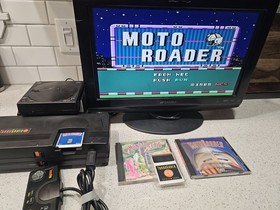 Turbo Grafx 16, Docking Base, CD Rom Drive Plus Games, Controller, System Card