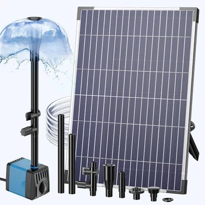 Biling Solar Pond Foundtain 12W 450L/H Water Pump with Filter 5ft