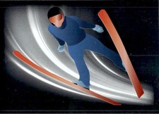 Italy on the Pista Milano Cortina Panini 2026 Figure # 164 Ski Jumping