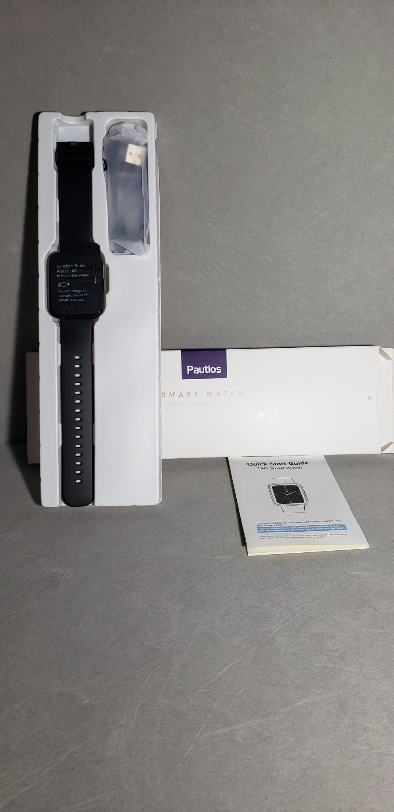 Smart Watch Pautios Full Touch Screen Fitness Watch Tracker 42mm