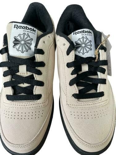 Reebok Men Sneaker Casual Club C 85 100209021 Beige Black White Size 10.5 M thumbnail 12