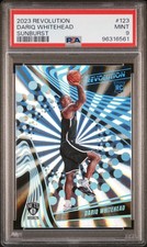 2023 PANINI REVOLUTION SUNBURST #123 DARIQ WHITEHEAD 9/75 PSA 9