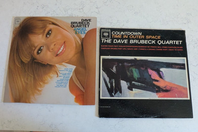 Dave Brubeck Vinyl LP Lot x 2   Angel Eyes & Countdown: Time In Outer Space