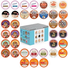Flavored Coffee Pods Variety Pack Compatible K Cup Brewers Assorted 36 Count
