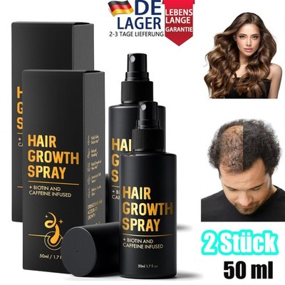 2 x Halo Grow Haarwachstumsspray, natürliches Haarverdichtungsspray für zu Hau