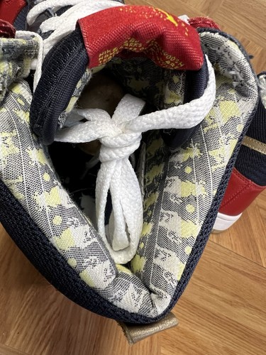 VNTG🔥 Sz 9 - Nike Dunk High Premium Red Black Gold Volt 2007 316424-691 Shoe - Picture 10 of 13
