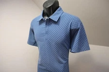 Bylt Drop Cut Lux Golf Polo Shirt Short Sleeve Athetic Dotted Mens Size Large