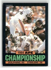 1985 Topps #8 1984 AFC Championship