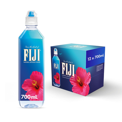 #ad FIJI Natural Artesian Bottled Water 700Ml 23.7 Fl Ounce Pack of 12 Sports $52.93