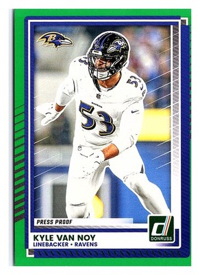 2025 Donruss #96 Kyle Van Noy Press Proof Green