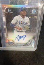 2019 Bowman Chrome - Prospects Autographs Moises Gomez #CPA-MG Refractor /499...