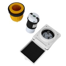 30AMP RV Power Inlet Outlet Shore Kit NEMA L5-30R& NEMA L5-30P Locking Plug&