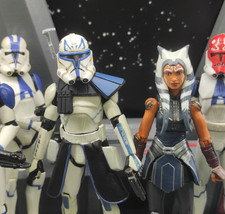 Casco animado Star Wars personalizado extraíble 3,75 pintado Capitán Rex Clone Wars