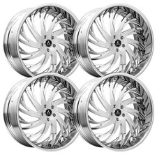26 Inch 26x10 Artis Decatur Chrome Wheels Rims 6x5.5 6x139.7 15