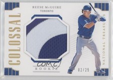 2019 Panini National Treasures Holo Gold 2/25 Reese McGuire #RCM-RM RC 14my