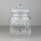 Waterford Lismore Vintage Cut Lead Crystal Biscuit Barrel Cookie Candy Jar 6,75"