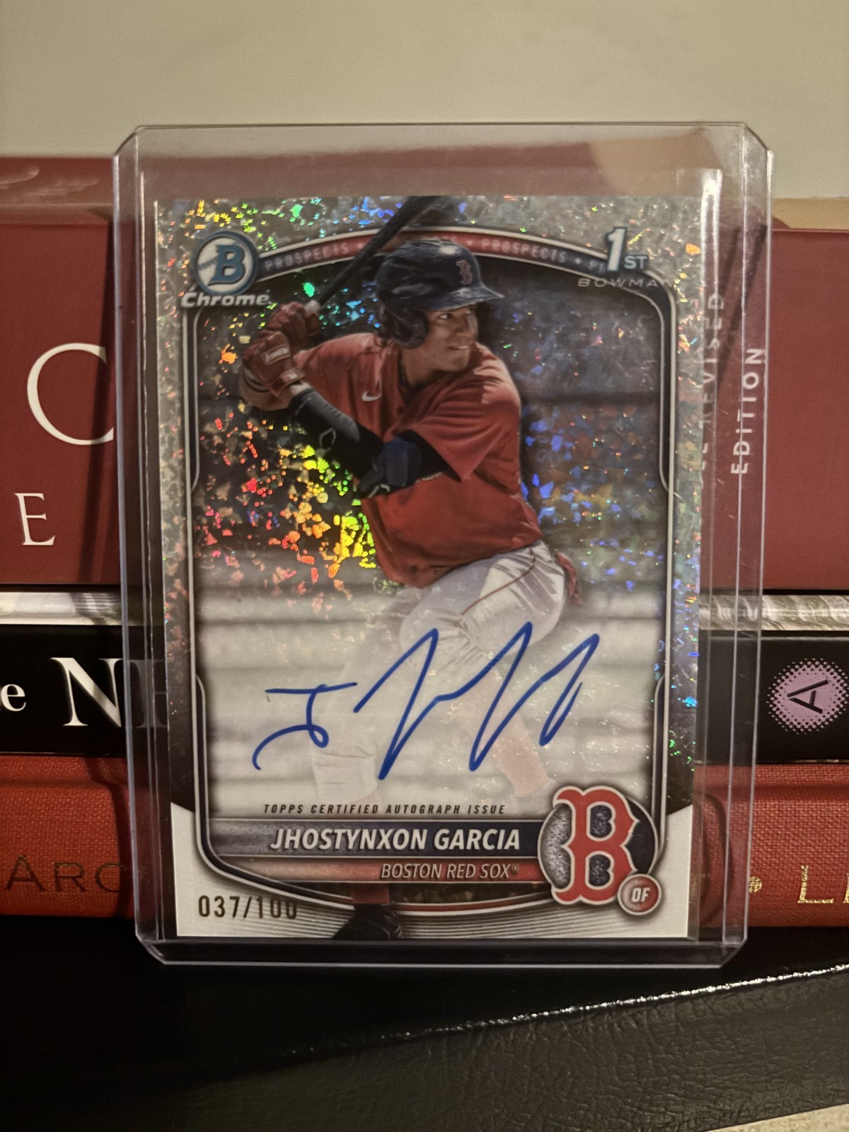 2025 Bowman Chrome Jhostynxon Garcia PASSWORD AUTO #CPA-JGA Mini Diamond /100