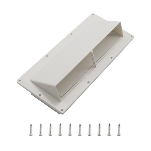 White Range Hood Vent Cover Sidewall Vent w/ Screws Kit For RV Trailer Camper - Foto 3 di 11