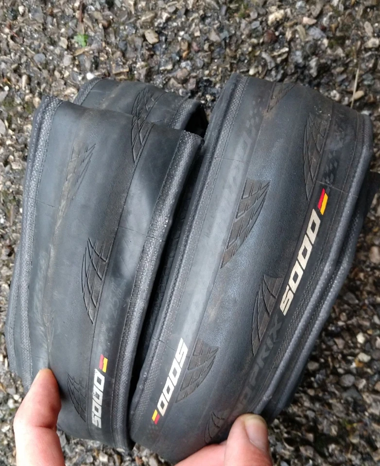 2x Continental GP 5000 25C Braun Skin 622 700C 25mm Grand Prix