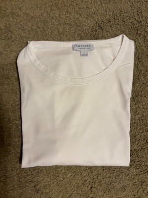 Sunspel Classic T-shirt White Men's Size L