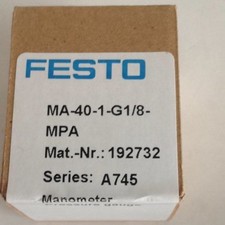 one NEW FESTO pressure gauge 192732 MA-40-1-G1/8-MPA spot stock