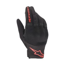 Guanti Moto Estivi Alpinestars Copper Nero Rosso fluo Con Protezioni