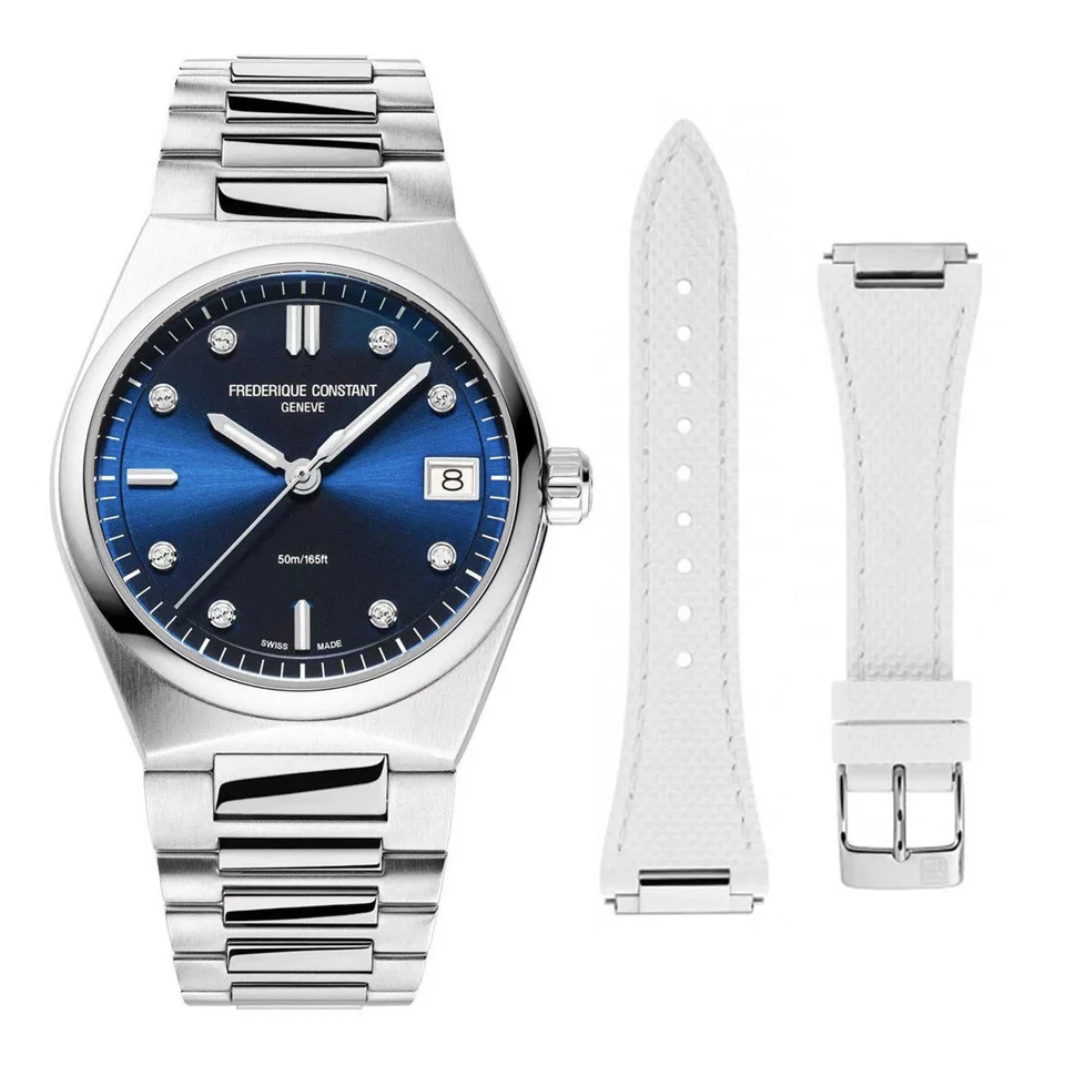 Frederique Constant Watch Highlife Ladies Quartz Blue Dial Diamonds FC-240ND2NH6 - Image 2 of 4