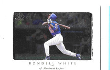 1998 Upper Deck Rondell White 127 SP Authentic Montreal Expos Baseball Card Vtg