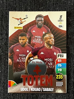 PANINI ADRENALYN XL 2025/26 TOTEM KARTEN UDOL/KOUAO/SABALO FC METZ # 334