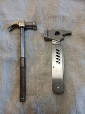 Lot 2 Pcs! Mini Hammers Multi Tools Handy Carry Pocket Stainless Steel Camp Work