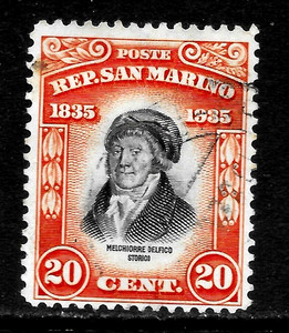 HICK GIRL-OLD USED  SAN MARINO  SC#173    MELCHIORRE  DELFICO     X3764