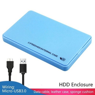 USB 3.0 2TB SATA SSD External Hard Drive Portable Desktop Mobile Hard Disk Case