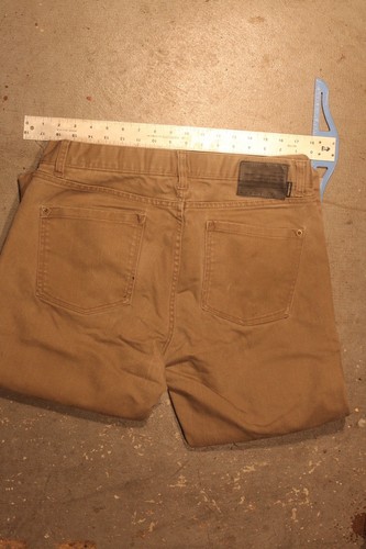 Pantalones de mezclilla para hombre RVCA Daggers talla 34 marrón - Imagen 2 de 5