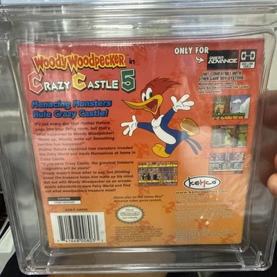 Woody Woodpecker in Crazy Castle 5 GBA CGC GRADED B 9.4 Brand New